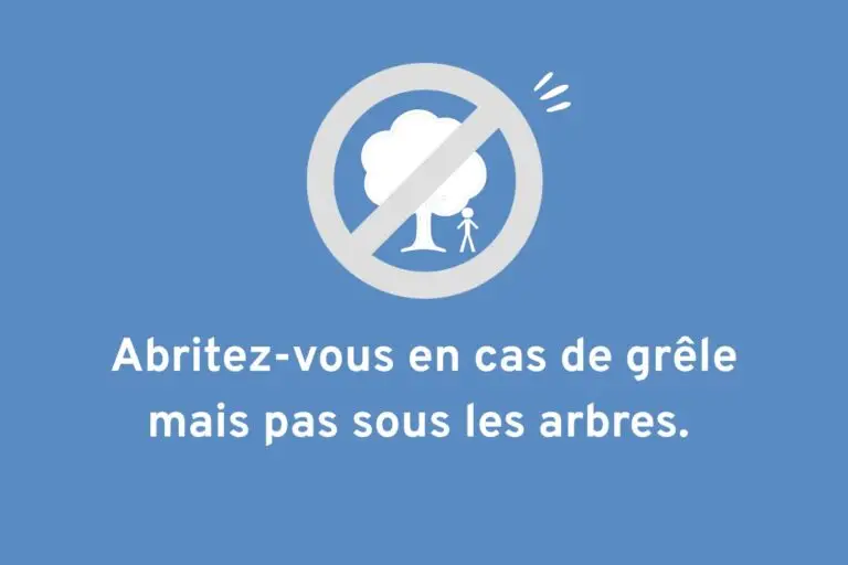 Conseils fortes pluies et inondations - Pas sous les arbres