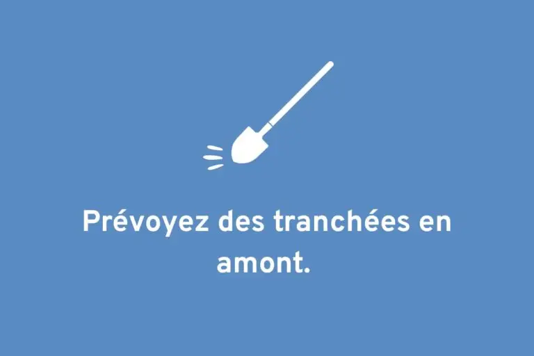 Conseils fortes pluies et inondations - Tranchées