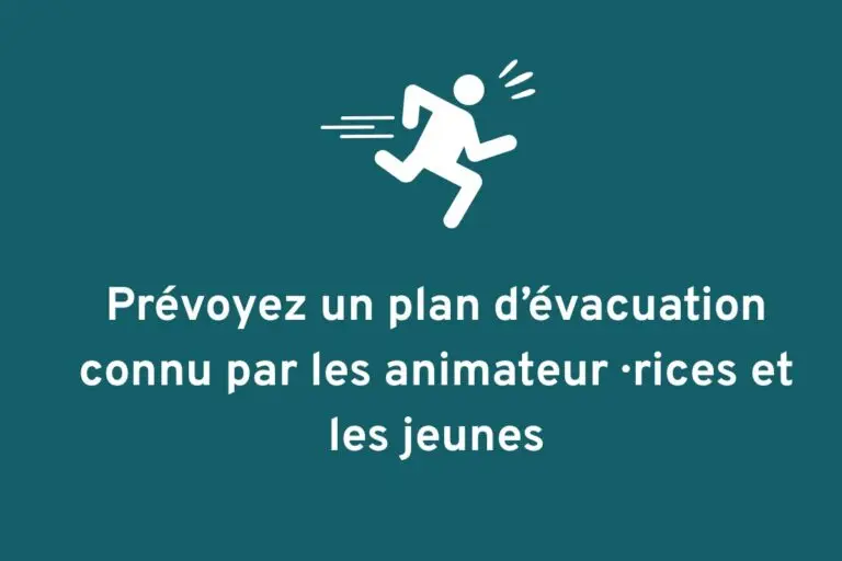 Conseils orage - Plan évacuation