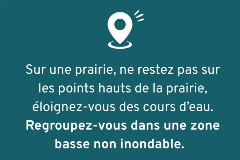 Conseils orage - zone basse non-inondable