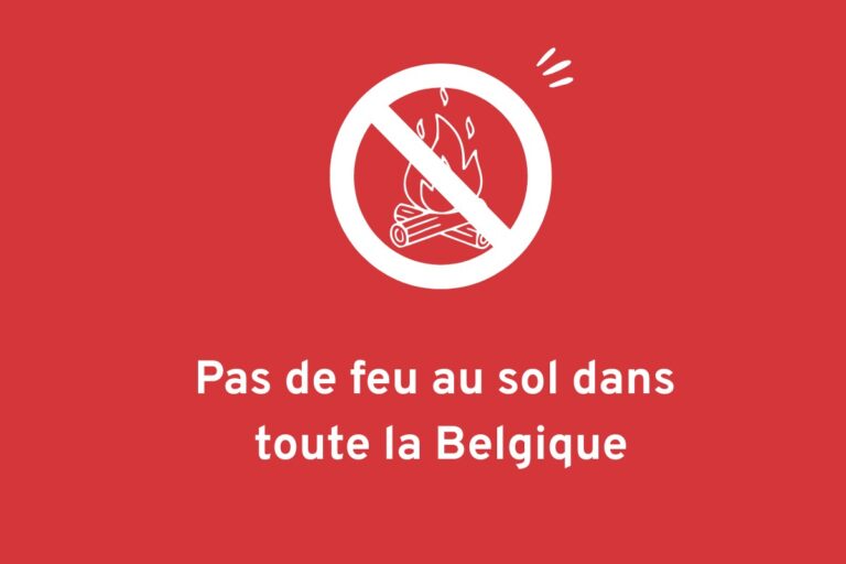 Pas de feu au sol en Belgique